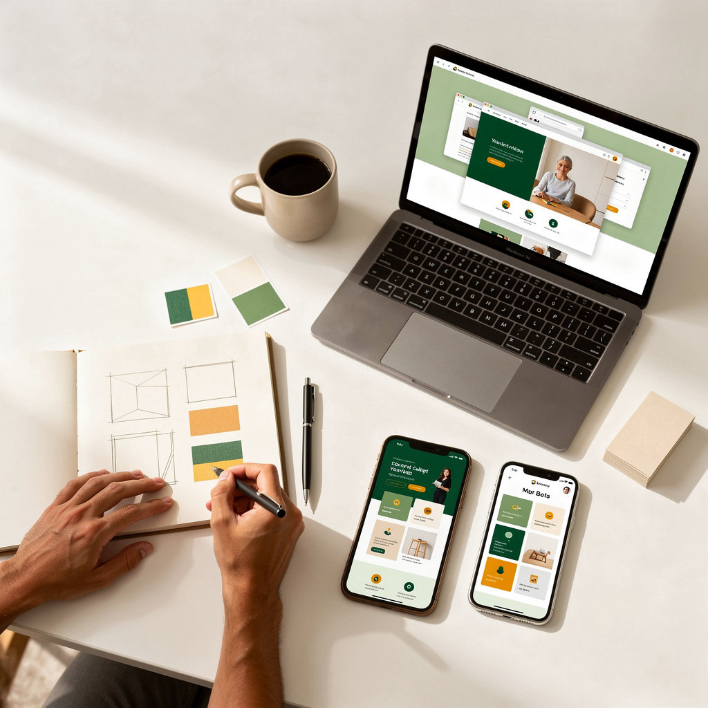 Sue the Website Artist custom web design solutions showcasing modern responsive website examples for Houston businesses